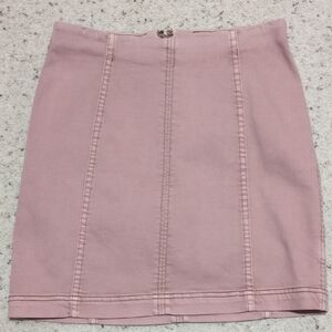 Free People Dusty Pink Pencil Skirt